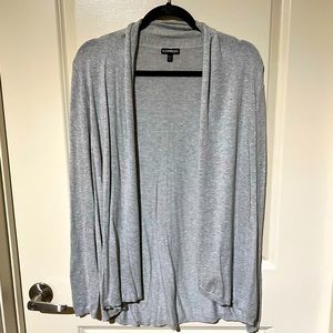 Soft Gray Express Cardigan Sweater